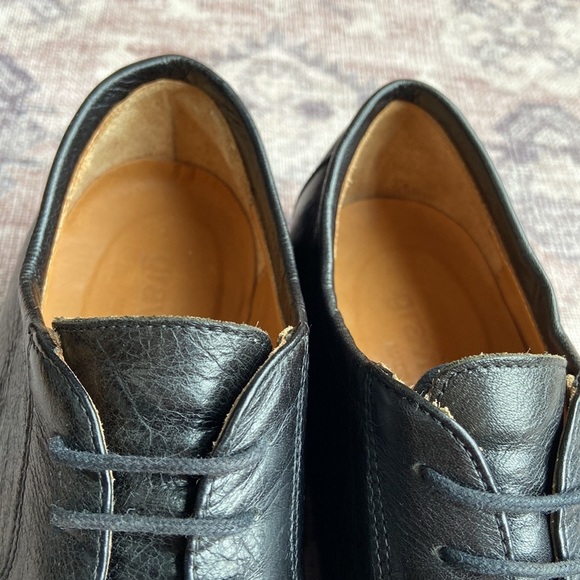 Gravity Pope Leather Derby Shoes Black Size 39 (fits like 40) - Picture 9 of 13